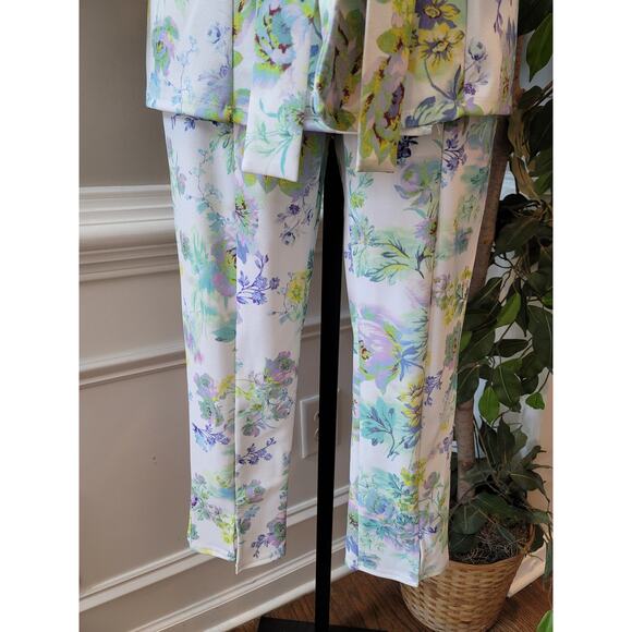 ASOS Design Maternity Pantsuit Size US 2 White Floral Blazer and Trousers Petite - Picture 5 of 12